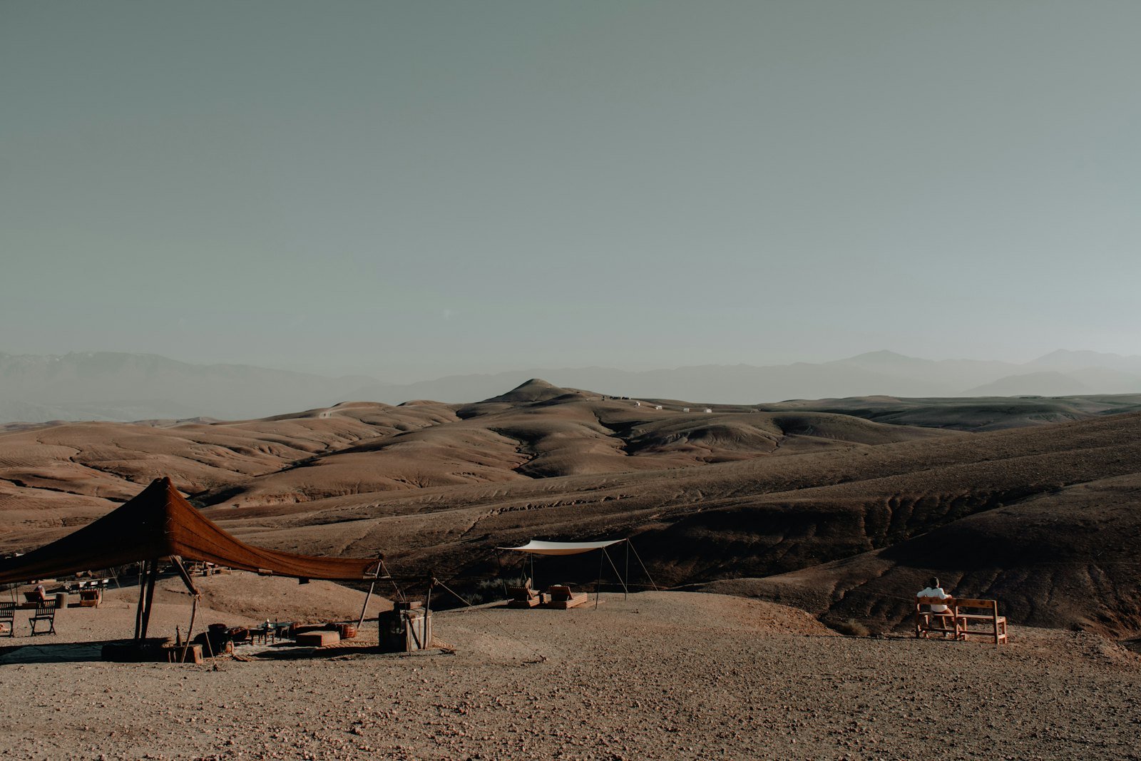Desert camp in Agafay, Morocco