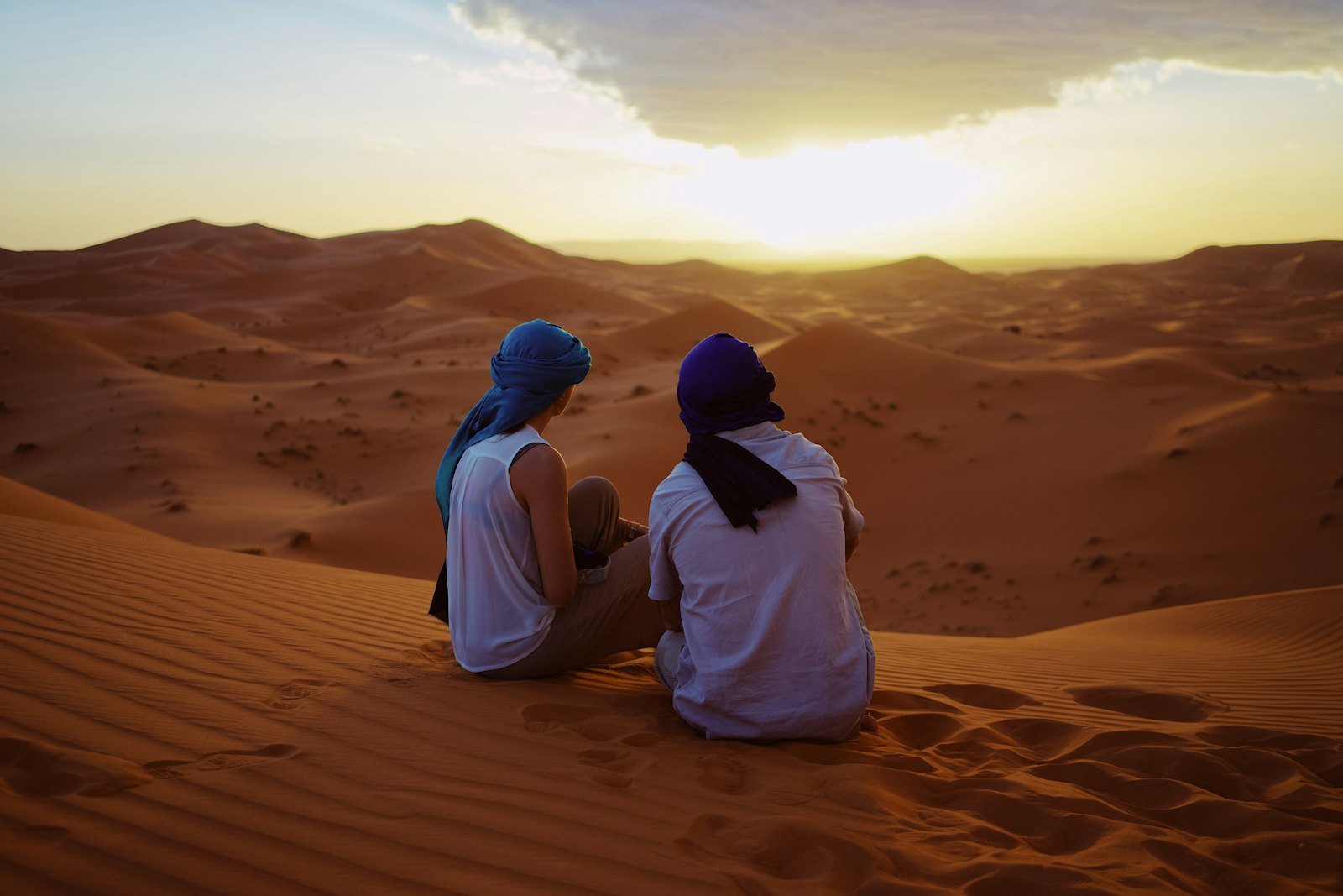 Sahara dunes near Merzouga, Morocco